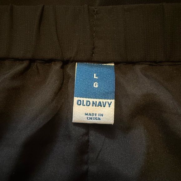Old Navy Sheer Black Lined Maxi Skirt Elastic Waist Size L - Picture 2 of 4